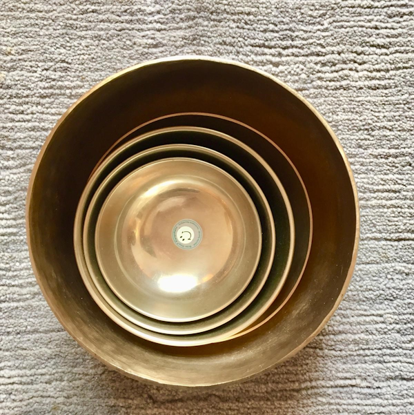 Klangschalen von oben